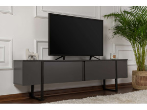 Móvel TV de madeira "Serenity" 180 x 30 x 50 cm - Antracite 2