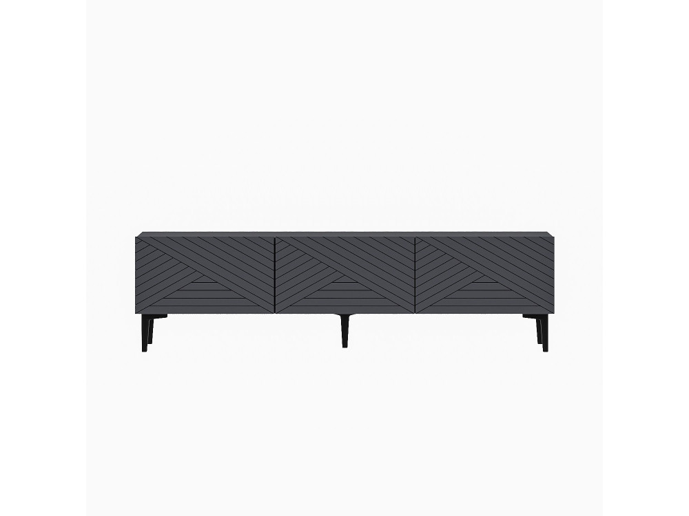 Móvel TV de madeira "Felix" 160 x 31,4 x 44,1 cm - Antracite