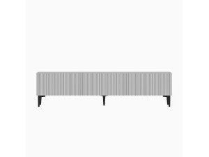 Suporte de TV em madeira "Oscar" - 180 x 31 x 45 cm - Branco