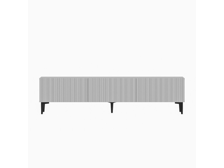 Suporte de TV em madeira "Oscar" - 180 x 31 x 45 cm - Branco