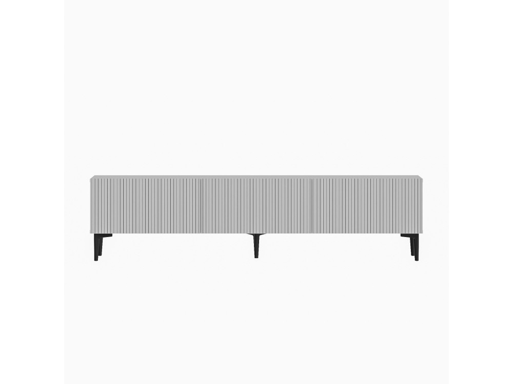 Suporte de TV em madeira "Oscar" - 180 x 31 x 45 cm - Branco
