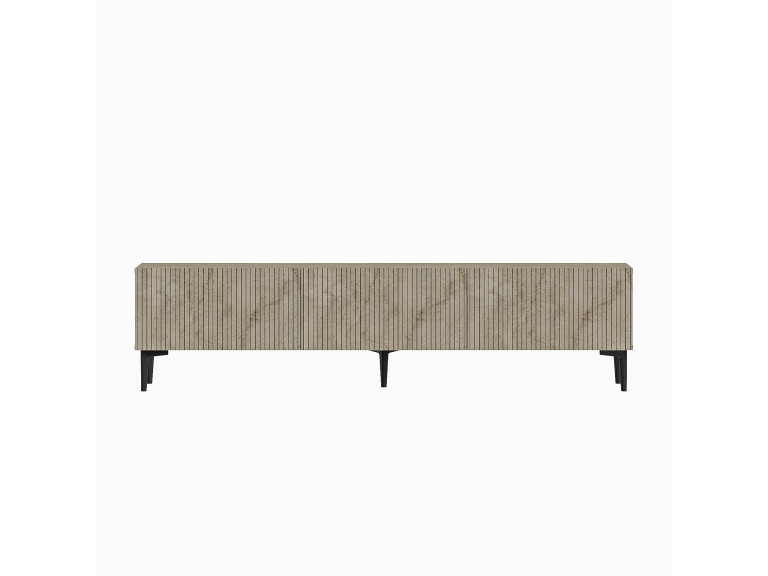 Suporte de TV em madeira "Oscar" - 180 x 31 x 45 cm - Bege