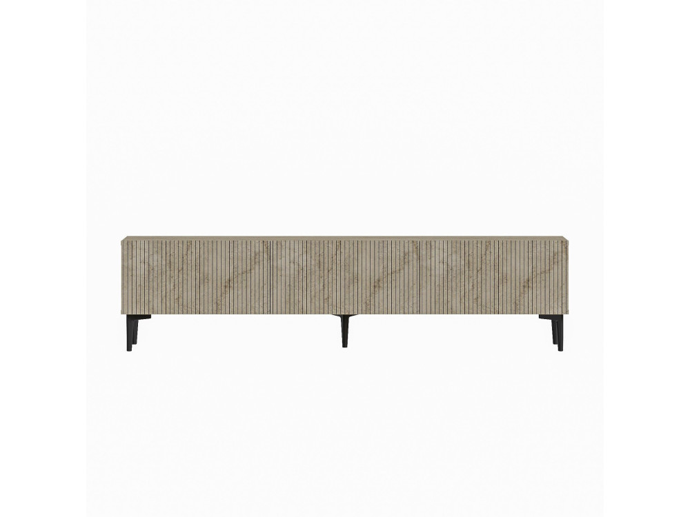 Suporte de TV em madeira "Oscar" - 180 x 31 x 45 cm - Bege