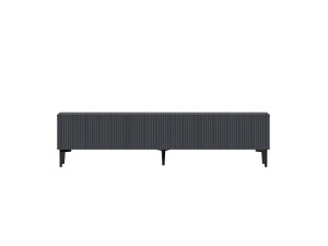 Suporte de TV em madeira "Oscar" - 180 x 31 x 45 cm - Cinzento antracite