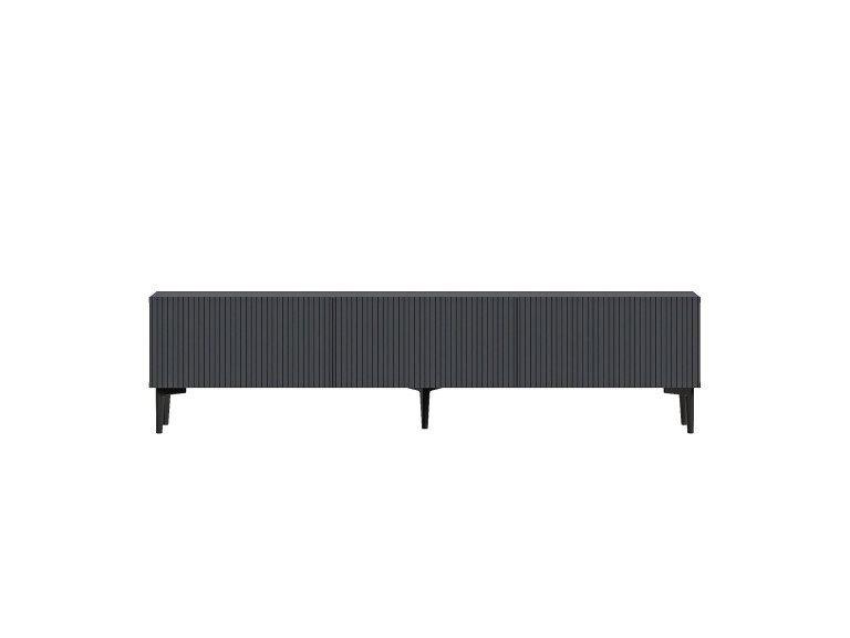 Suporte de TV em madeira "Oscar" - 180 x 31 x 45 cm - Cinzento antracite