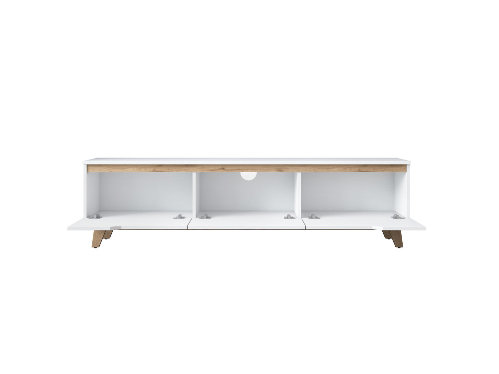 Mesa de TV em madeira "Digi" - 180 x 35 x 48 cm - Bege