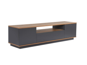 Suporte para televisor em madeira "Veramont" - 180 x 44 x 44 cm - Cinzento antracite