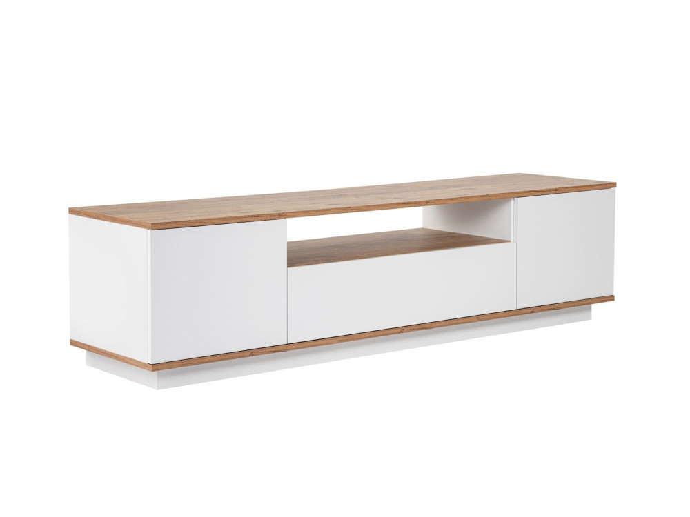 Suporte para televisor em madeira "Veramont" - 180 x 44 x 44 cm - Castanho