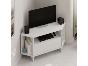 Mesa de TV de madeira "Viva" - 95 x 35 x 45 cm - Branco 2