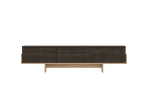 Suporte de TV em madeira "Hege" - 180 x 30 x 44 cm - Castanho