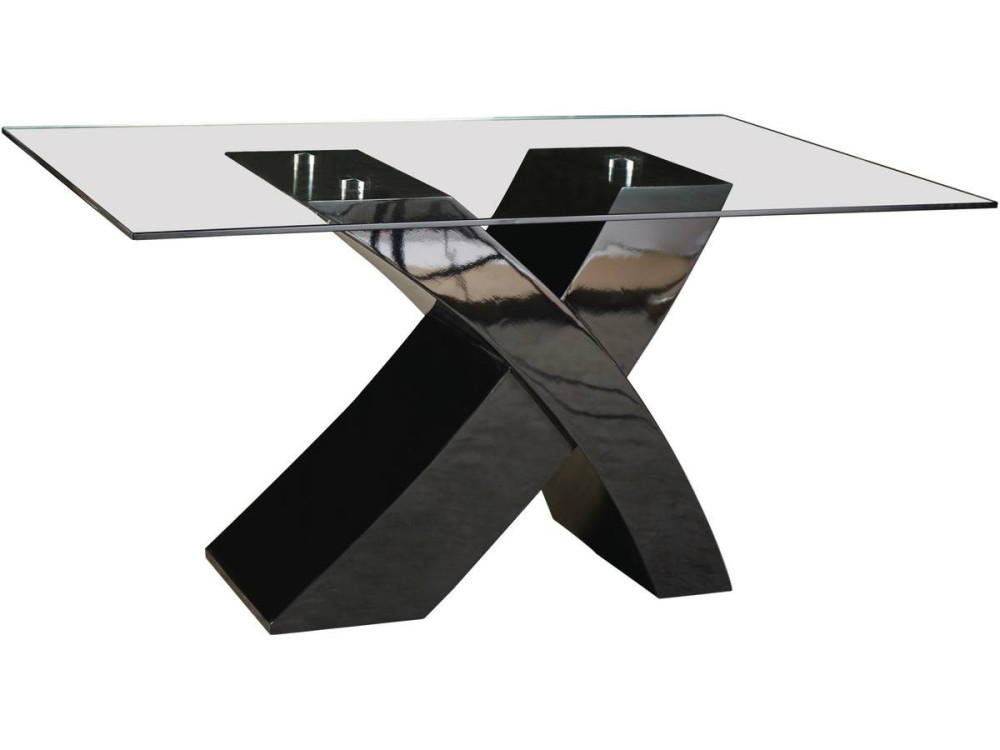 Mesa de jantar "Mona" - 150 x 90 x 74 cm - Preto