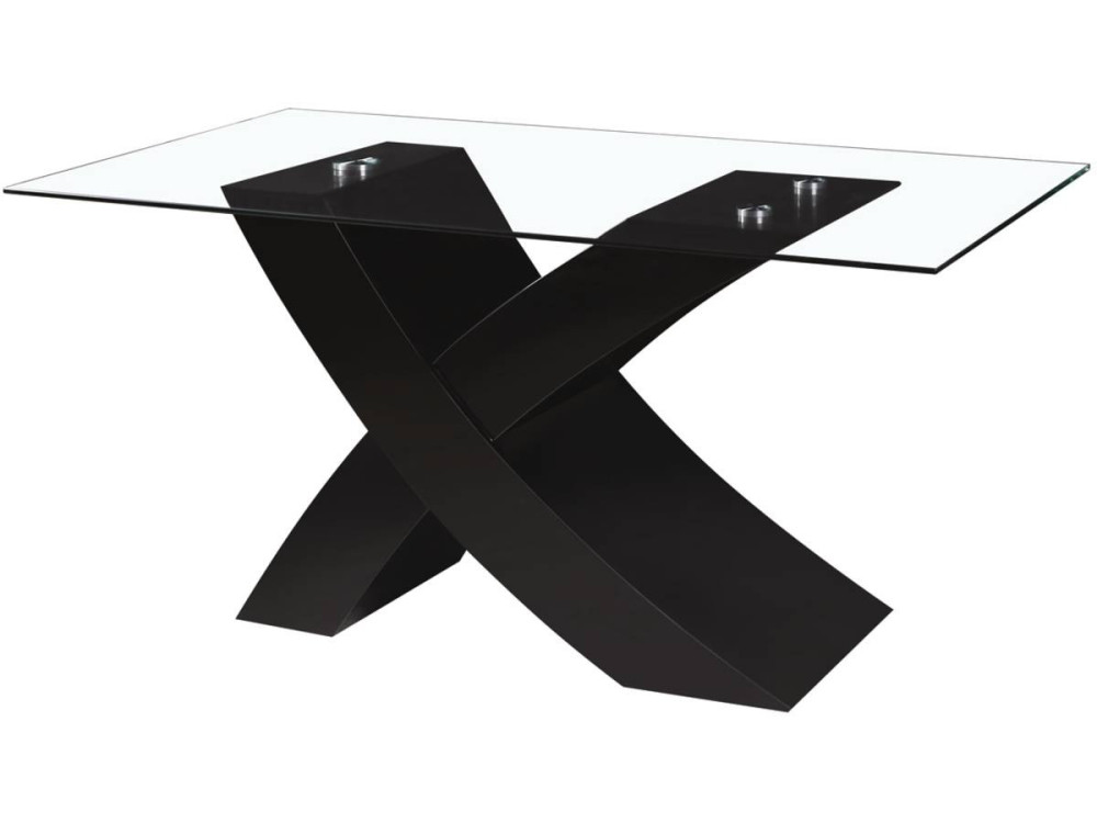 Mesa de jantar "Mona" - 150 x 90 x 74 cm - Preto