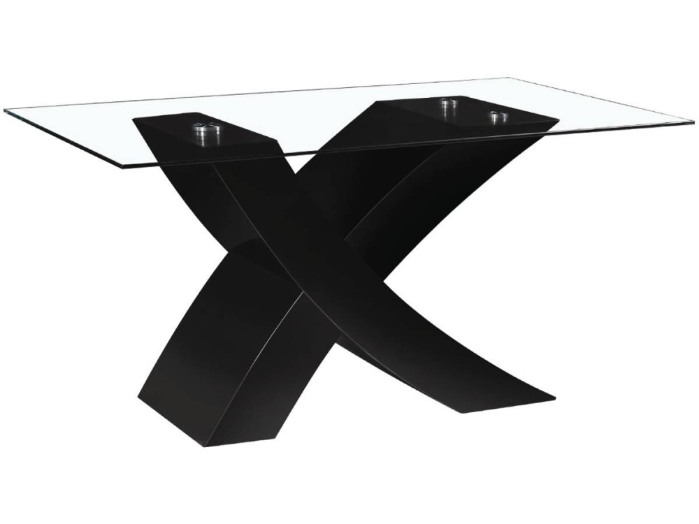 Mesa de jantar "Mona" - 150 x 90 x 74 cm - Preto