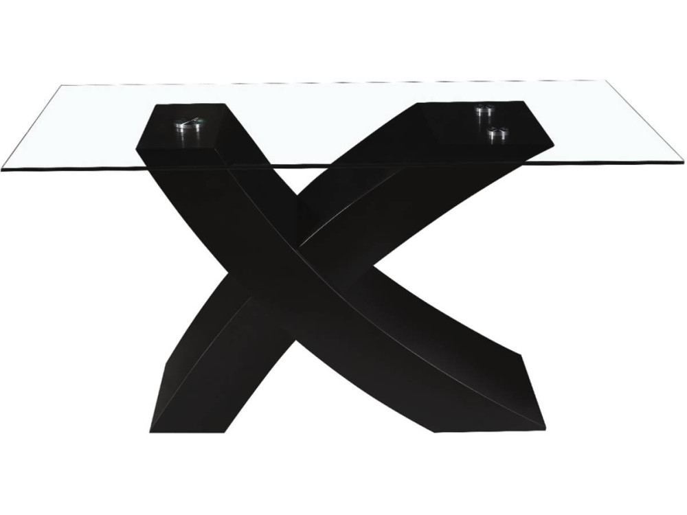 Mesa de jantar "Mona" - 150 x 90 x 74 cm - Preto