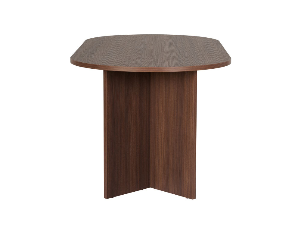 Mesa de jantar em madeira "Sablin" - 180 x 89 x 75 cm - Nogueira