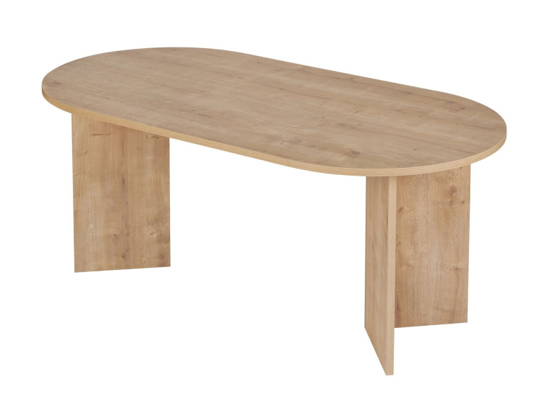 Mesa de jantar de madeira "Sablin" 180 x 90 x 75 cm - Carvalho safira