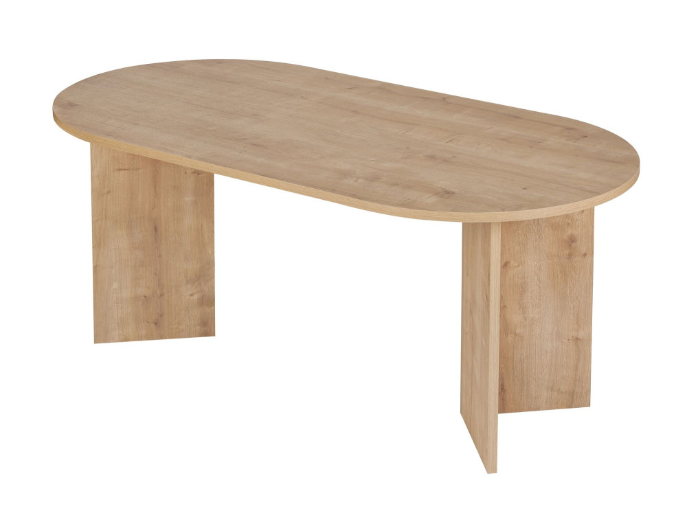 Mesa de jantar de madeira "Sablin" 180 x 90 x 75 cm - Carvalho safira