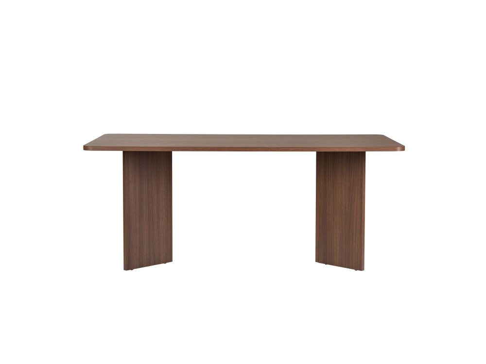 Mesa de jantar de madeira "Linza" 180 x 90 x 75 cm - Nogueira