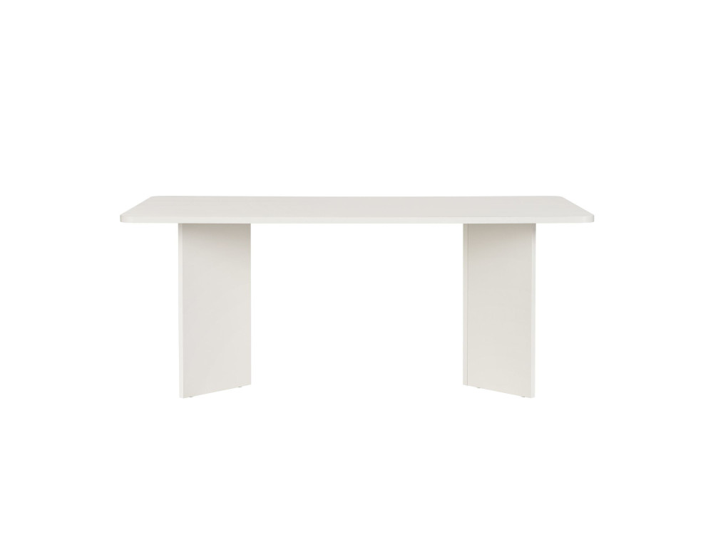 Mesa de jantar de madeira "Linza" 180 x 90 x 75 cm - Madeira branca