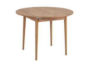 Mesa de jantar extensível de madeira "Viona" 100 x 100 x 75 cm - Pinho Atlântico
