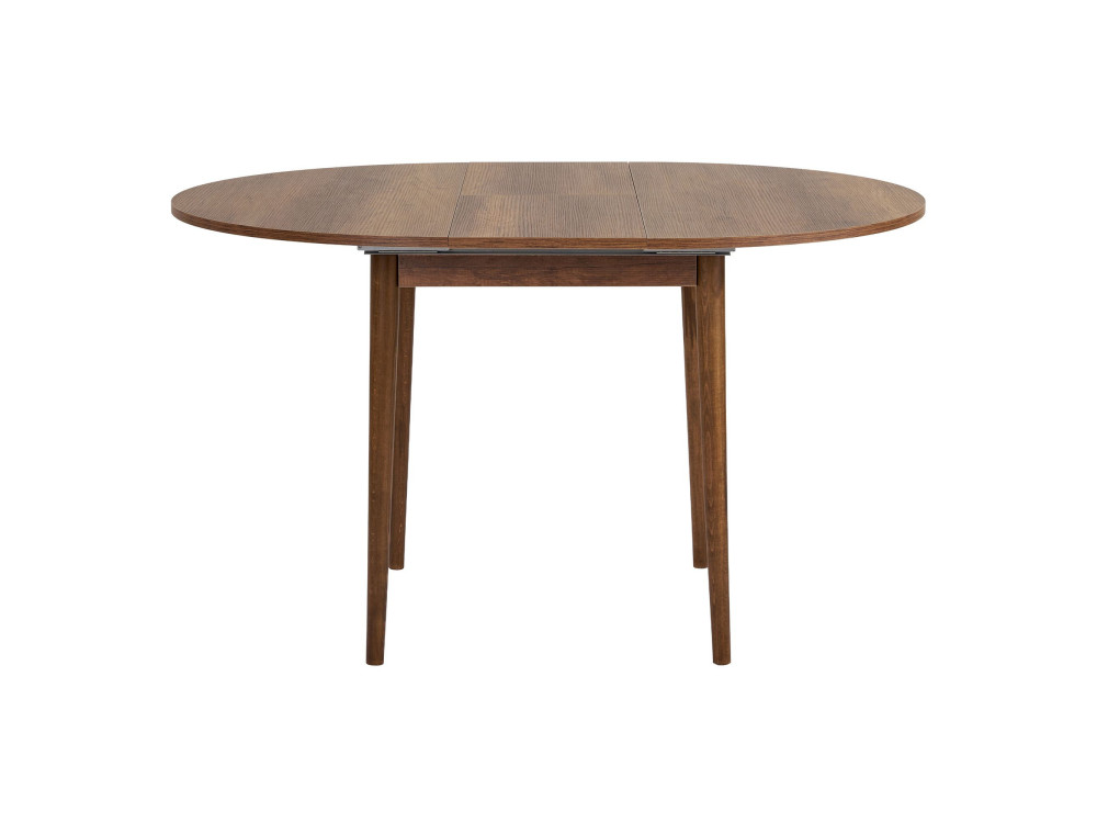 Mesa de jantar extensível de madeira "Viona" 100 x 100 x 75 cm - Nogueira Barok