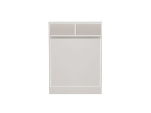 Mesa de jantar dobrável de madeira "Bracked" - 70 x 15 x 96 cm - Branco