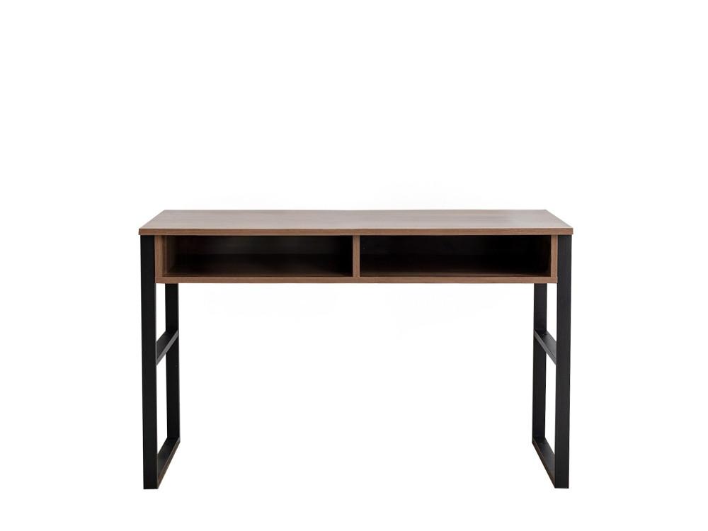 Secretária de madeira "Nove" - 120 x 60 x 75 cm - Nogueira