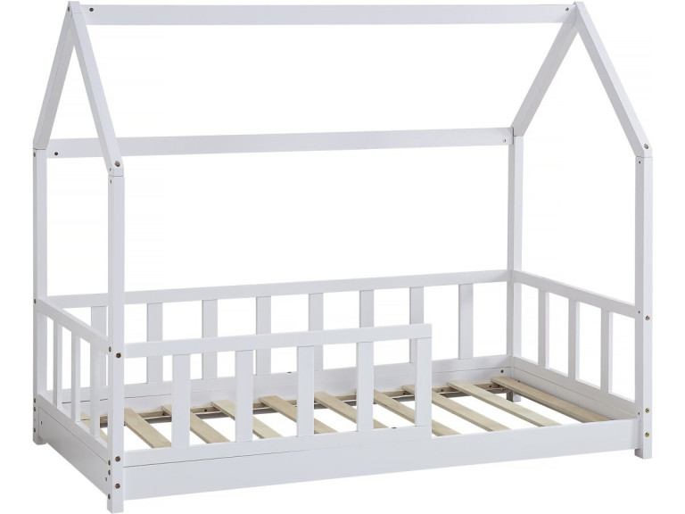 Cama cabine de madeira "Charlotte" - Branca - 80 x 160 cm -