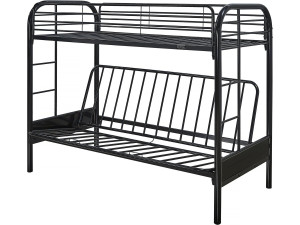 Cama mezanino "POLO" - 90 x 190 cm - Preto