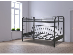 Cama mezanino "POLO" - 90 x 190 cm - Preto 2