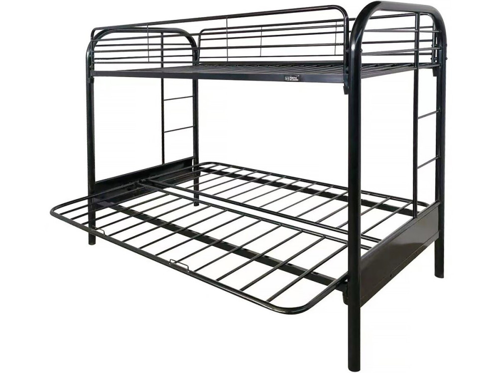 Cama mezanino "POLO" - 90 x 190 cm - Preto
