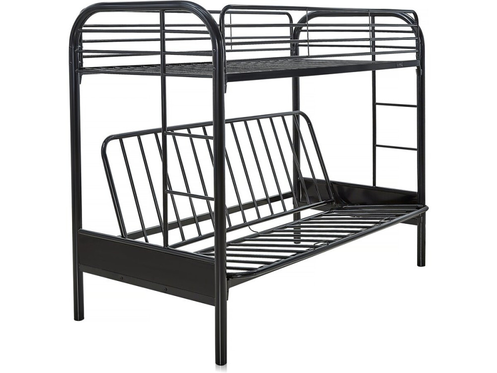 Cama mezanino "POLO" - 90 x 190 cm - Preto