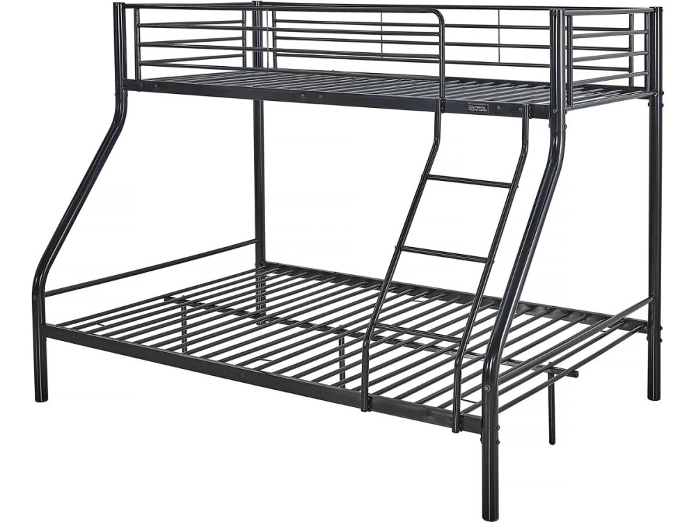 Beliche metálico "Leo" Molas box incluídas - 90/140 x 190 cm - Preto