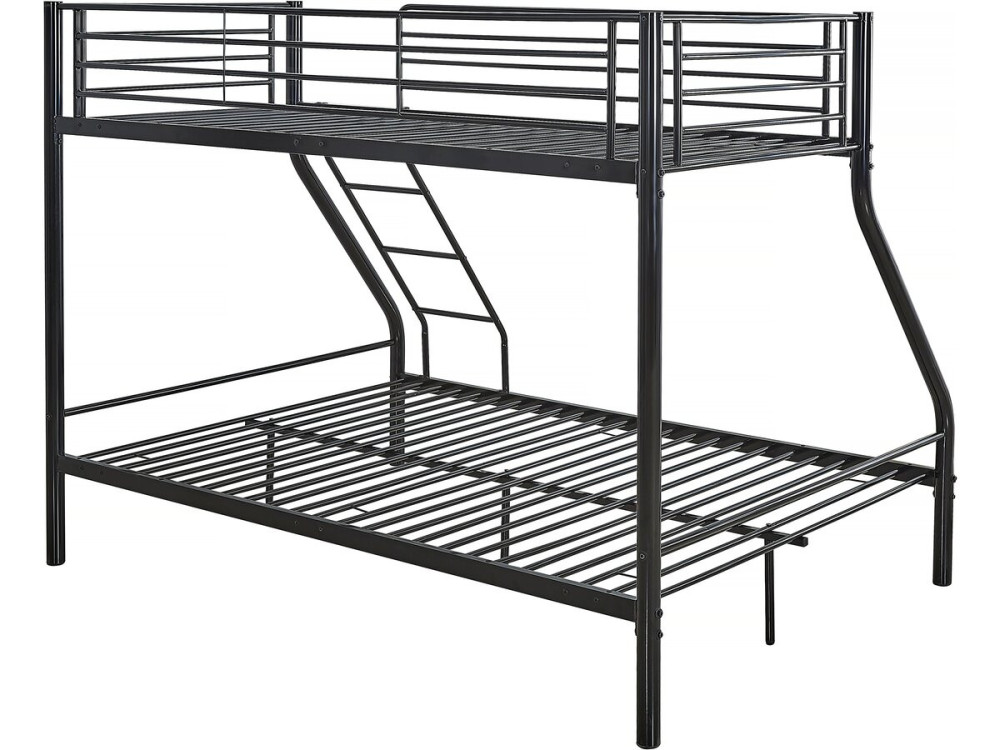 Beliche metálico "Leo" Molas box incluídas - 90/140 x 190 cm - Preto