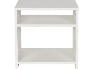 Mesa de cabeceira "York" 2 nichos - Branco 2