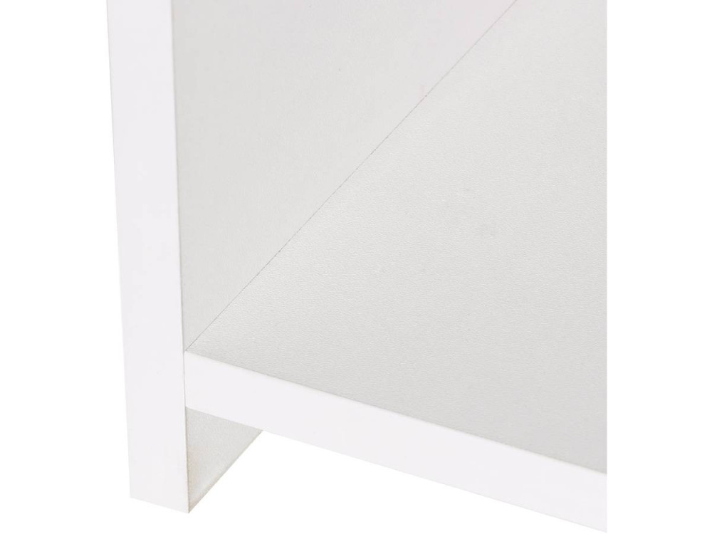 Mesa de cabeceira "York" 2 nichos - Branco