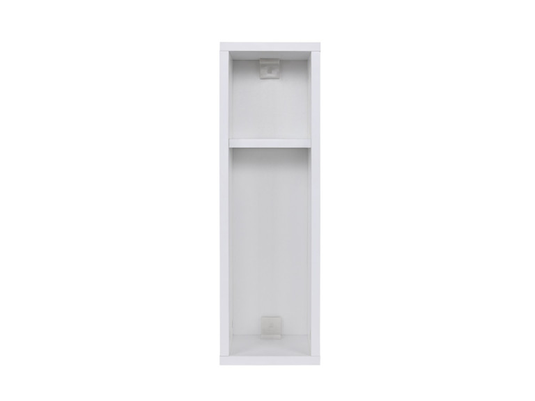 Mesa de cabeceira de madeira "Turra" - 20 x 15 x 65 cm - Branco