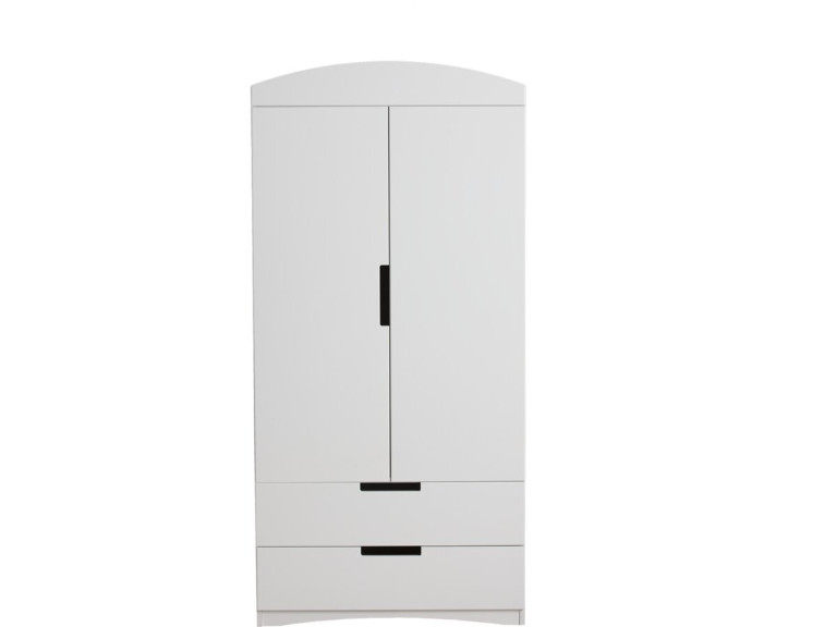 Armário de criança "Classic" - 175,5 x 90 x 52 cm - Branco