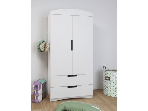 Armário de criança "Classic" - 175,5 x 90 x 52 cm - Branco 2