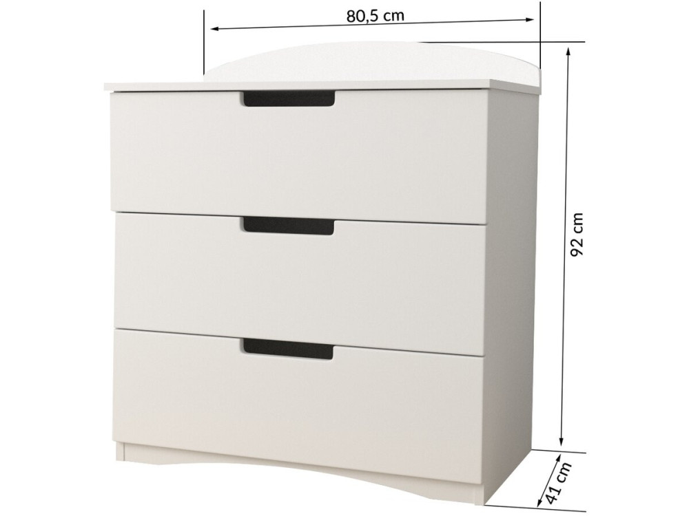 Arca de criança "Classic" - 80,5 x 80 x 41 cm - Branco