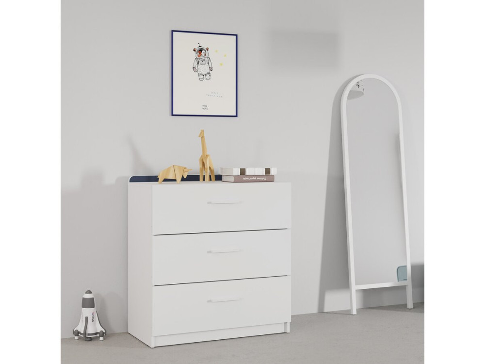 Cómoda infantil "Reverso" - Branco mate