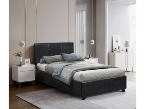 Cama com baú "Carla" - 90 x 190 cm - Preto 2