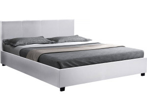 Cama de casal com baú "Carla" - 160 x 200 cm - Branco