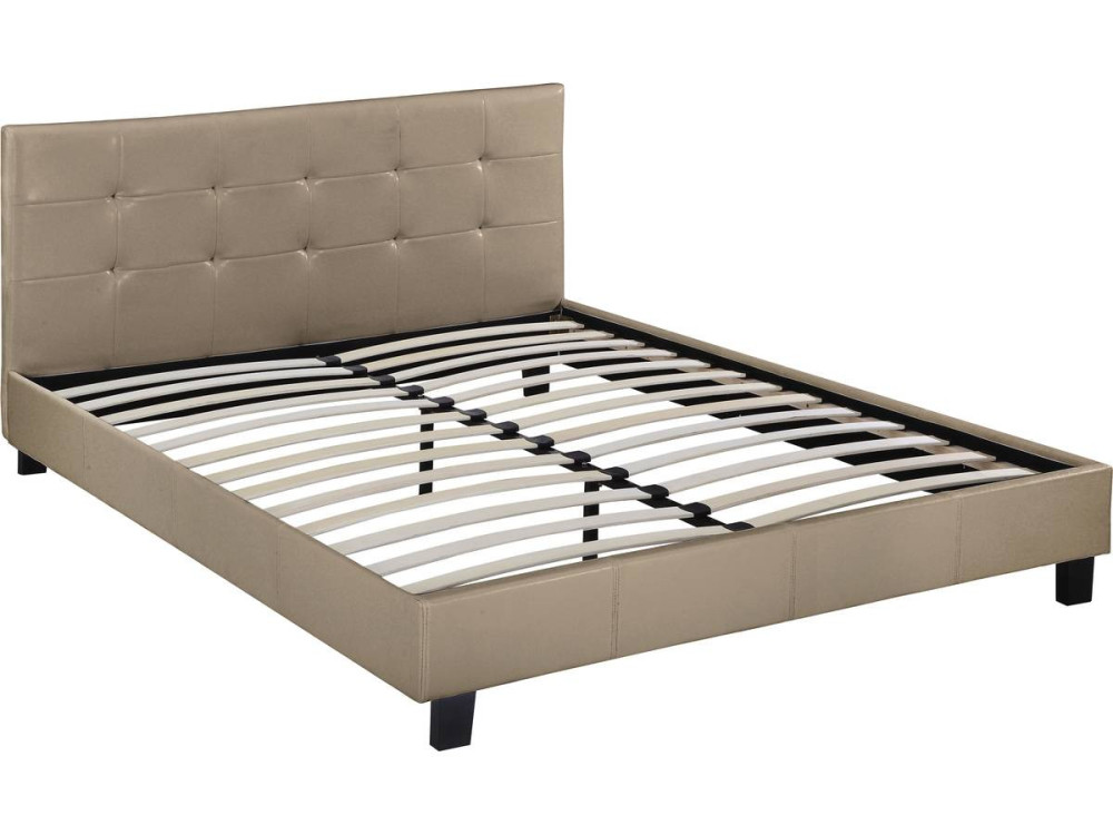 Cama"Julia" - 160 x 200 cm - Acastanhada