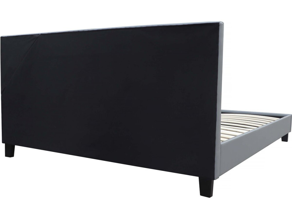 Cama com LED "Maria" - 160 x 200 cm - Cinza