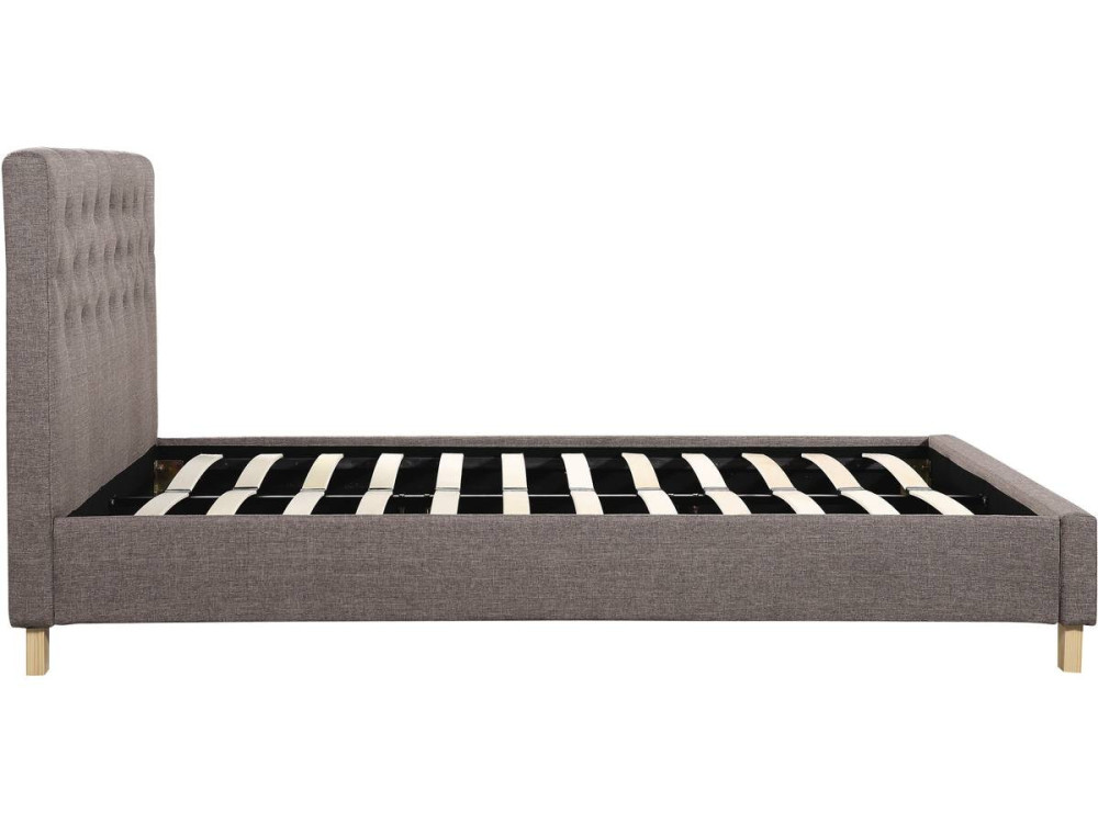 Cama "Emmy" - 160 x 200 cm - Cinza -