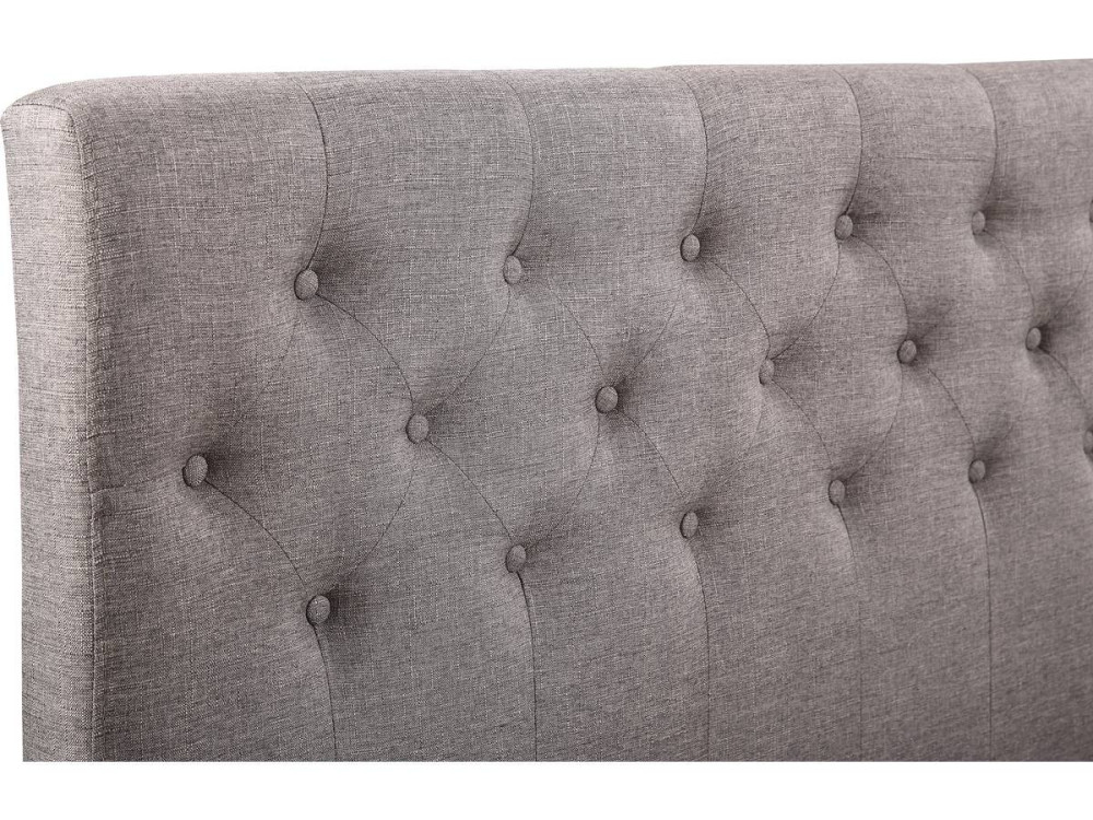 Cama "Emmy" - 160 x 200 cm - Cinza -