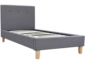 Cama "Elise" - 90 x 190 cm - Cinza