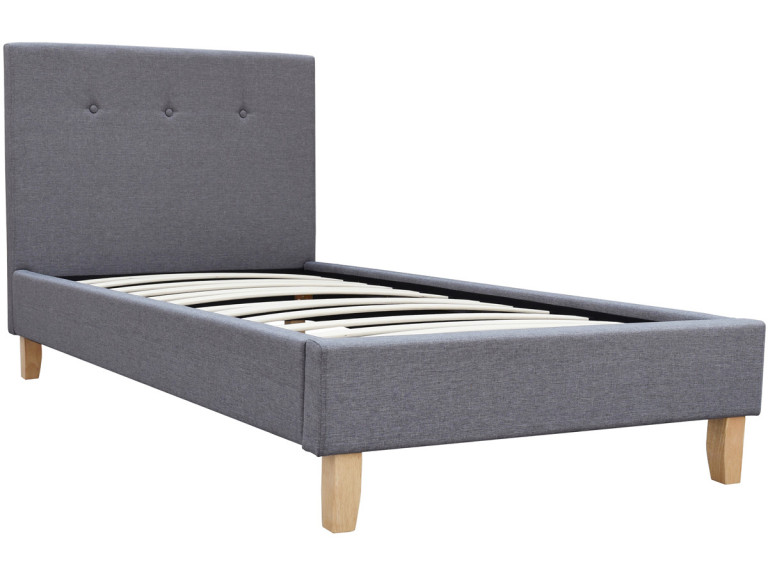 Cama "Elise" - 90 x 190 cm - Cinza