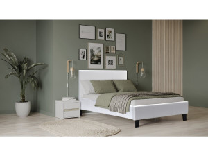 Cama "Lina" - 90 x 190 cm - Branca 2